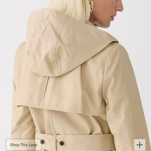 J.Crew Petite New Icon Trench Size 2P Vintage Khaki EUC - Picture 11 of 13